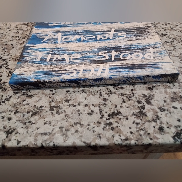 In These Moments Time Stood Still New Handpainted Canvas - Picture 5 of 6